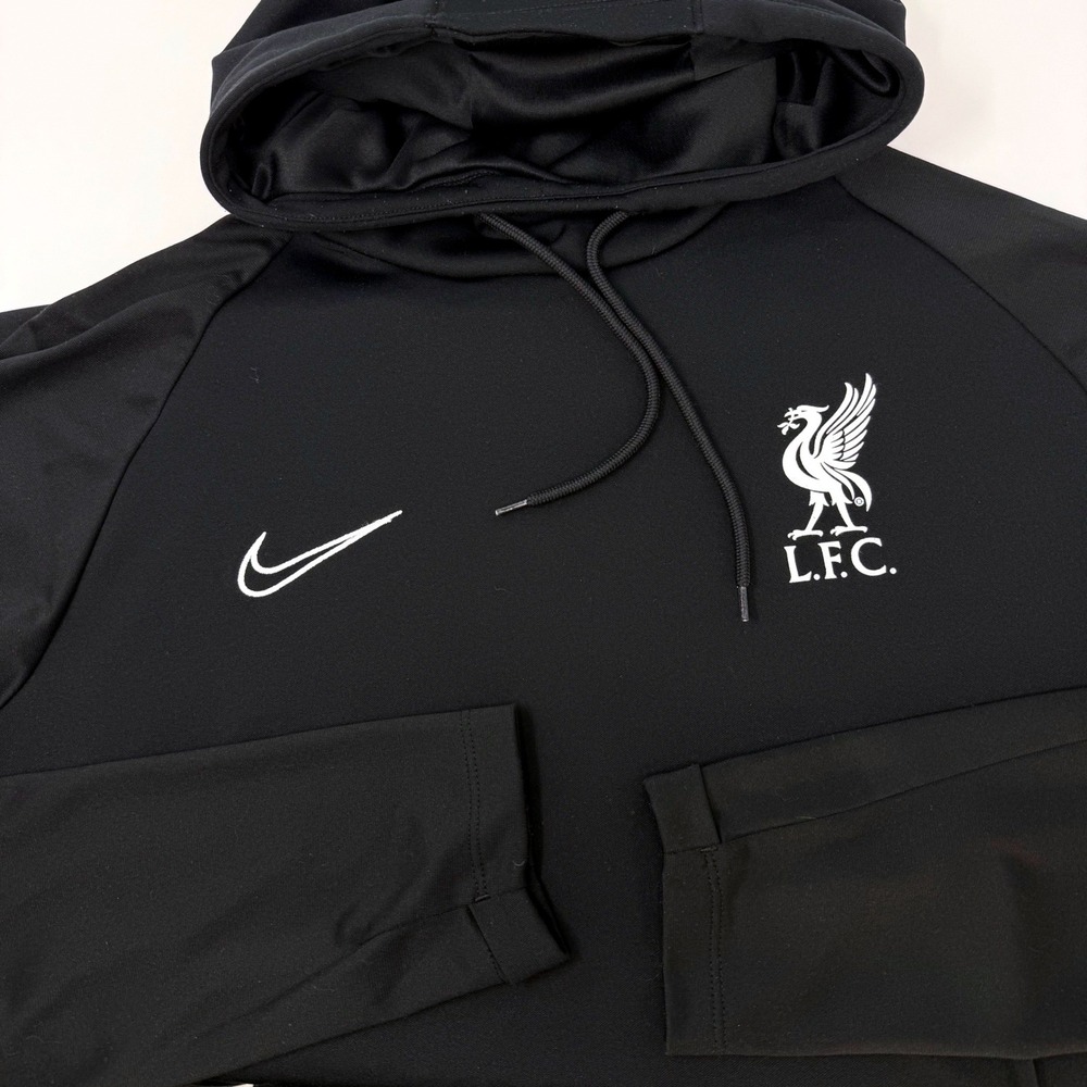 Nike Liverpool FC Dri-FIT Training Hoodie Black White AJ9183-010 Mens Large